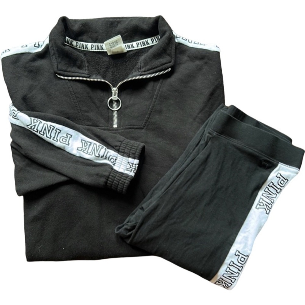 Victoria’s Secret Y2K black and white sweater and leggings set